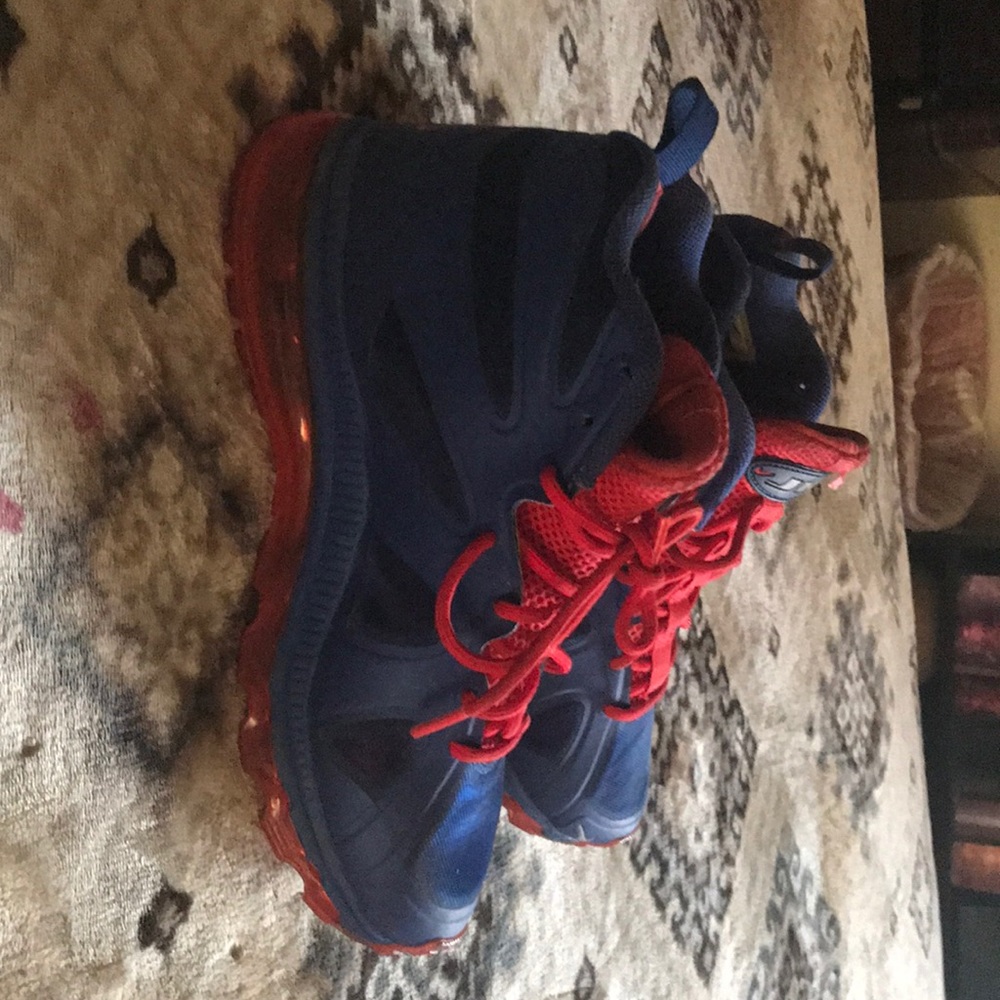 Red & blue sneakers